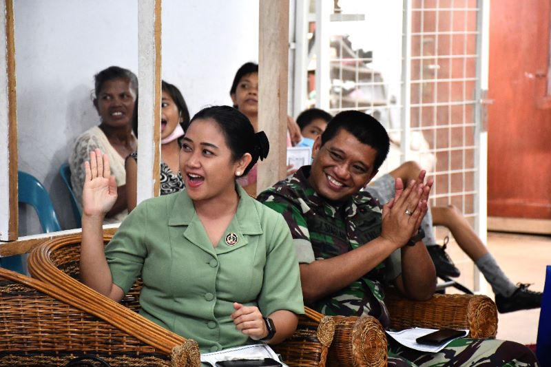 Syukuran Kenaikan Pangkat, Kapendam I Bukit Barisan Berbagi Kasih di Panti Asuhan Grace Bethesda Abadi Helvetia