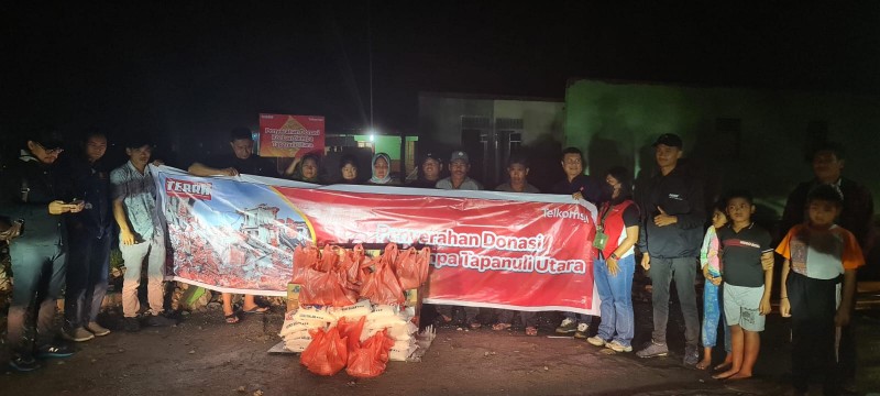 Telkomsel Serahkan Bantuan CSR dan Kumpulkan Donasi POIN untuk Korban Bencana Gempa Bumi di Taput