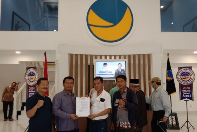Pembina API Daftarkan SK Relawan API Sumut Ke DPW Partai Nasdem Sumut