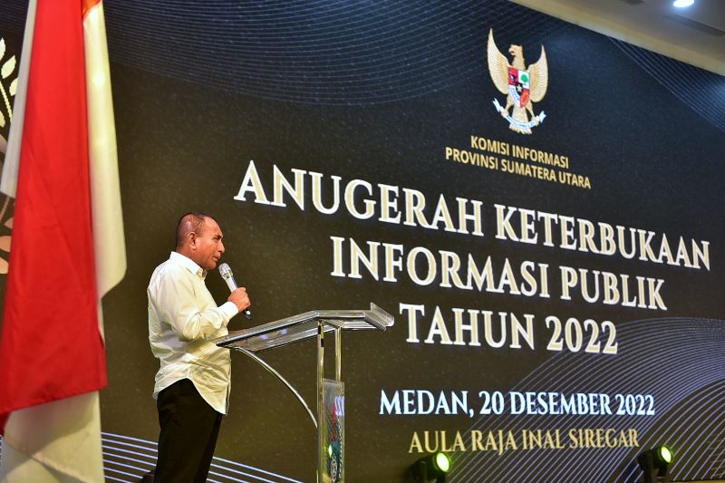 Anugerah KIP Sumut 2022, Gubsu Jadikan Bahan Evaluasi untuk Lebih Baik Lagi