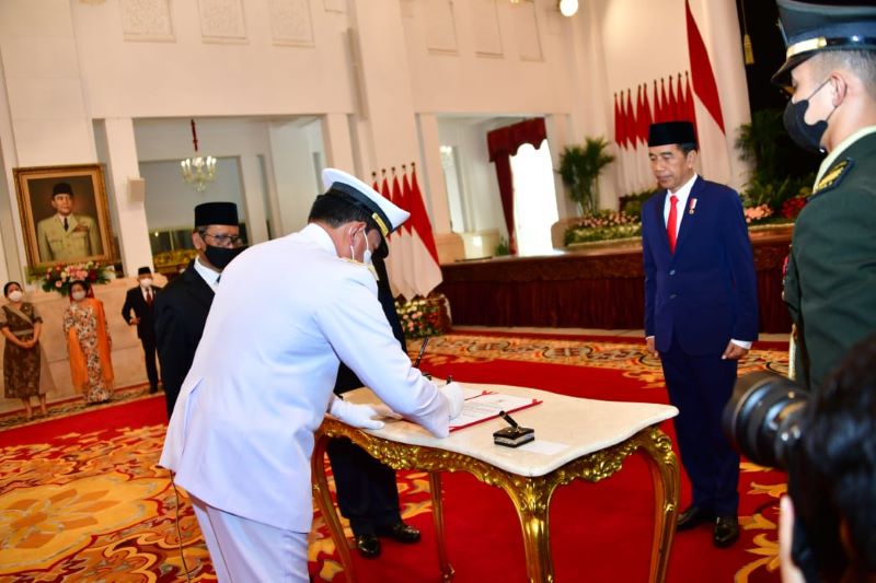 Laksamana Yudo Margono Resmi Dilantik Presiden RI Sebagai Panglima TNI