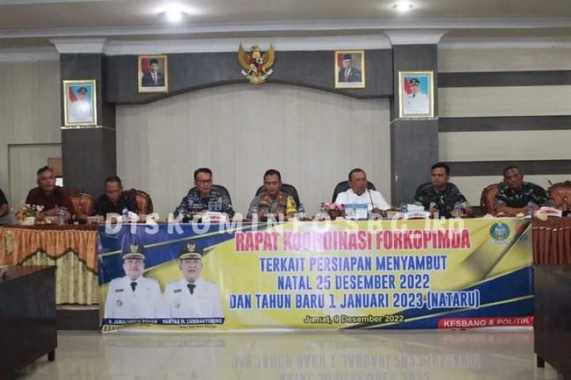 Wali Kota Sibolga Pimpin Rakor Kesiapan Jelang Nataru