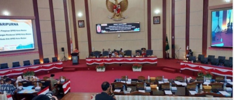 DPRD Medan Gelar Paripurna Masa Sidang Perdana Tahun 2023