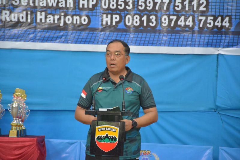 Perbanyak Jam Bertanding Atlet, Pangdam I Bukit Barisan Gelar Kejuaraan Tenis Meja