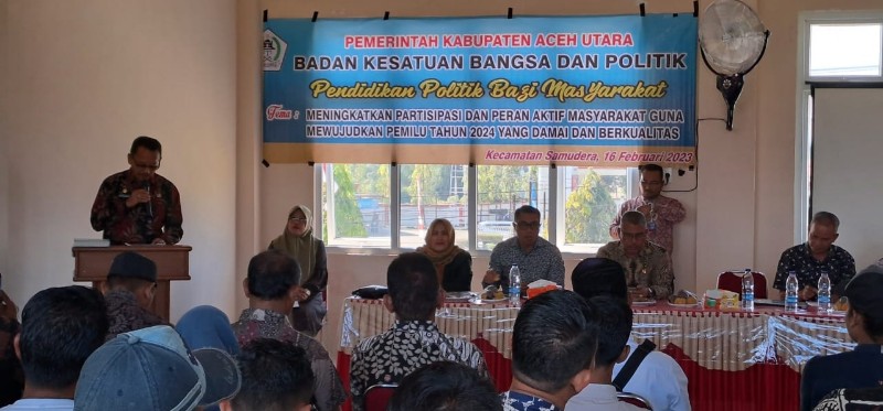 Kesbangpol Aceh Utara Adakan Pendidikan Politik Bagi Masyarakat