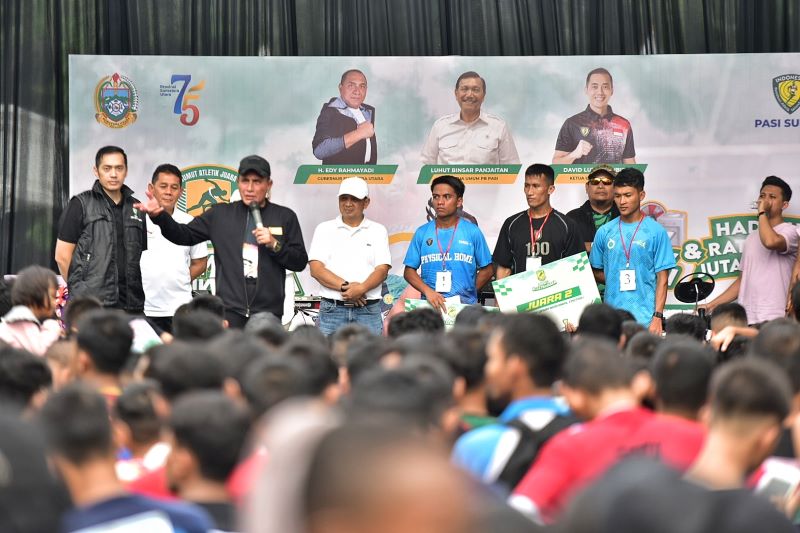 Bakar Semangat Ribuan Calon Atlet Lari, Gubernur Edy Rahmayadi: Inilah Kita, Sumut Bermartabat