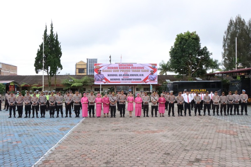 Kapolres Karo Pimpin Sertijab, Kompol SP Anak Ampun Jabat Kabag SDM Sergei