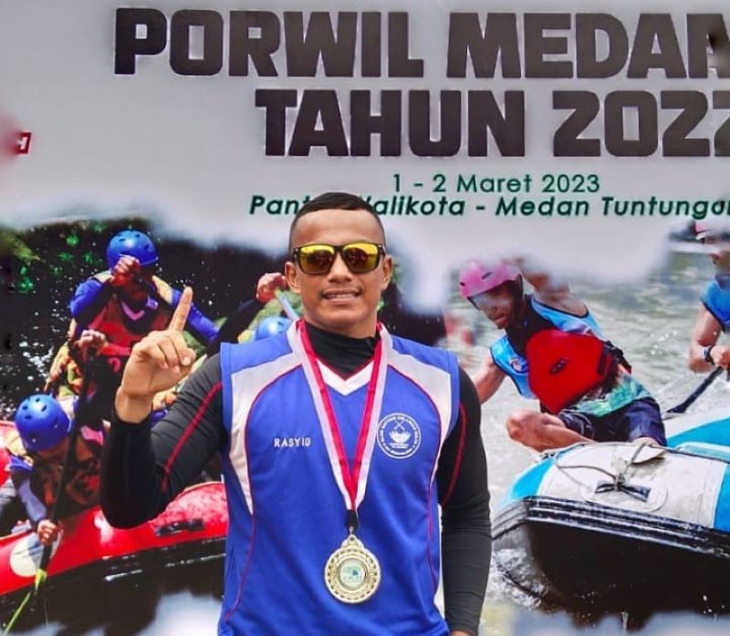 Rasyid Raih 3 Medali Pada Ajang Porwil Kota Medan