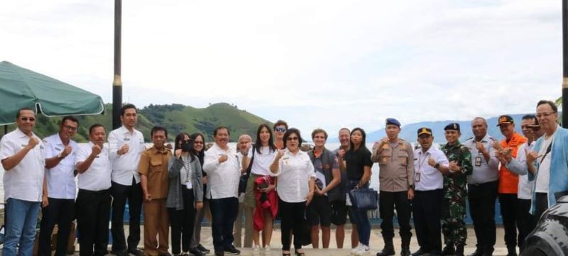 Bupati Karo Bersama Rombongan Deputi Pariwisata Survey Aquabike Di Tongging