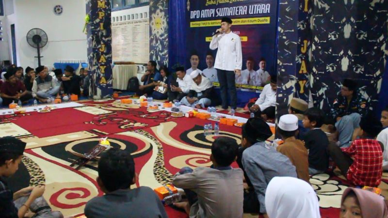 DPD AMPI Sumut Gelar Buka Puasa Bersama 150 Anak Yatim Sekaligus Bagikan 1.200 Takjil