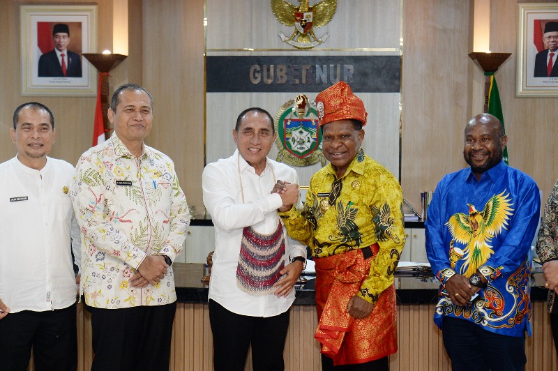 Ingin Belajar dari Sumut, Pj Gubernur Papua Pegunungan Temui Edy Rahmayadi