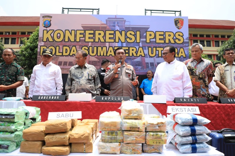 Polda Sumut dan BNN Prov Sumut Komitmen Berantas Narkoba