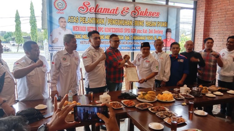 Hasan Syukri Menjadi Nahkoda DPC KSPSI AGN Atuc Kabupaten Deli Serdang