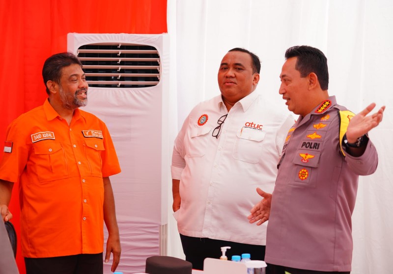 Kapolri Tinjau Langsung Pengamanan dan Pengawalan May Day di Istora Senayan.