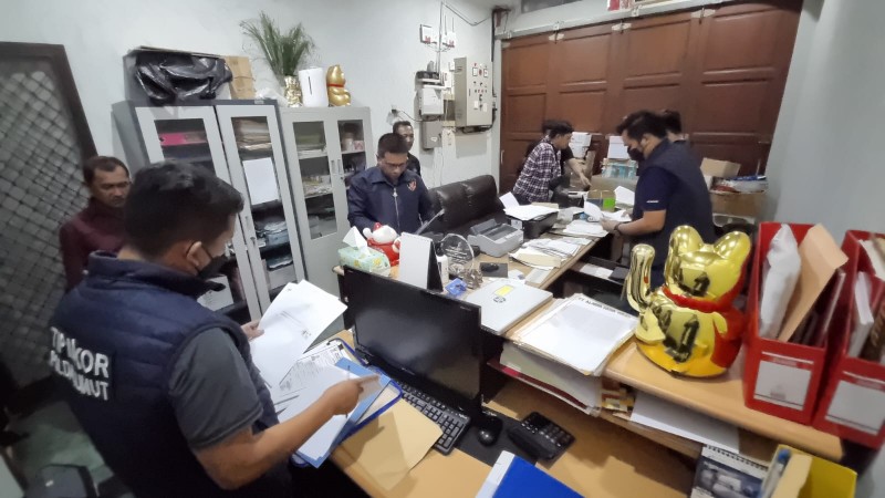 Polda Sumut Geledah PT Almira dan sita Dokumen