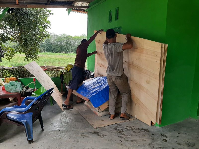 Rampungkan RTLH, Satgas TMMD 116 Kodim Deliserdang Terus Datangkan Bahan Bangunan