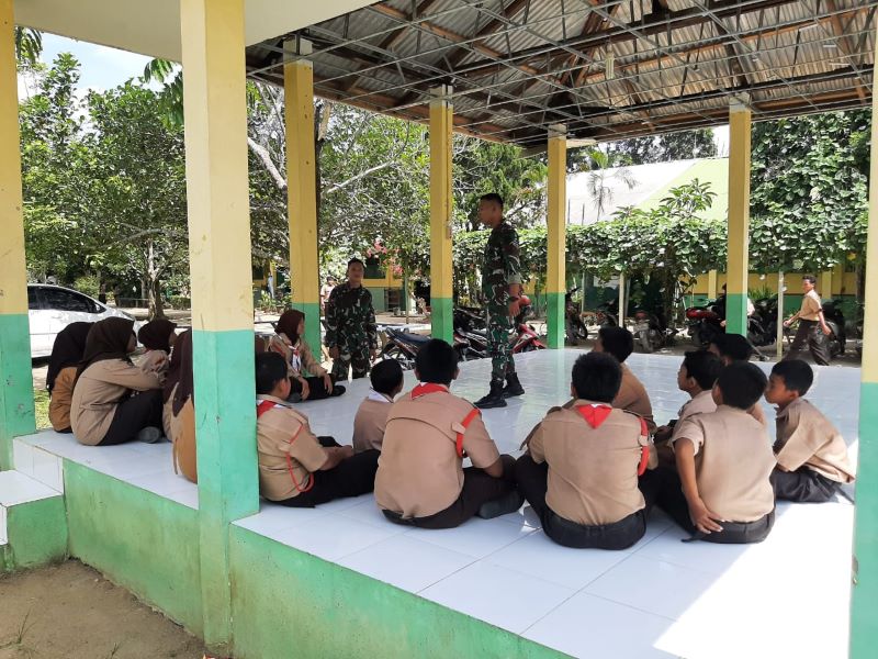 Satgas TMMD 116 Kodim Deliserdang Ajak Pelajar Menjadi Prajurit TNI