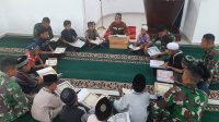 Ciptakan Generasi Tahfiz Al Qur'an, Satgas TMMD Kodim Deliserdang Kolaborasi dengan BKM Masjid Al Ikhlas