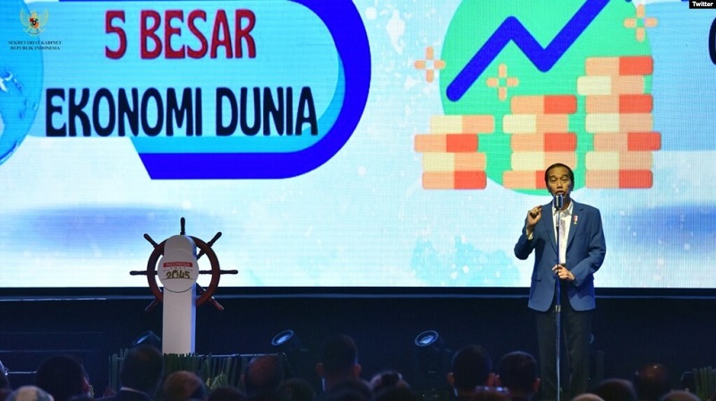 Jokowi Targetkan Indonesia Masuk 5 Besar Ekonomi Dunia Tahun 2045
