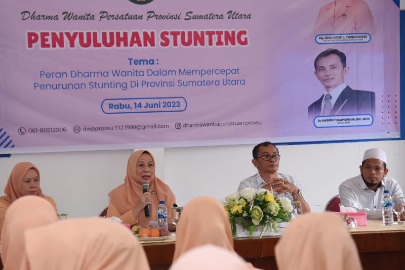 Turunkan Angka Stunting, DWP Sumut Gelar Penyuluhan Bagi Para Kader