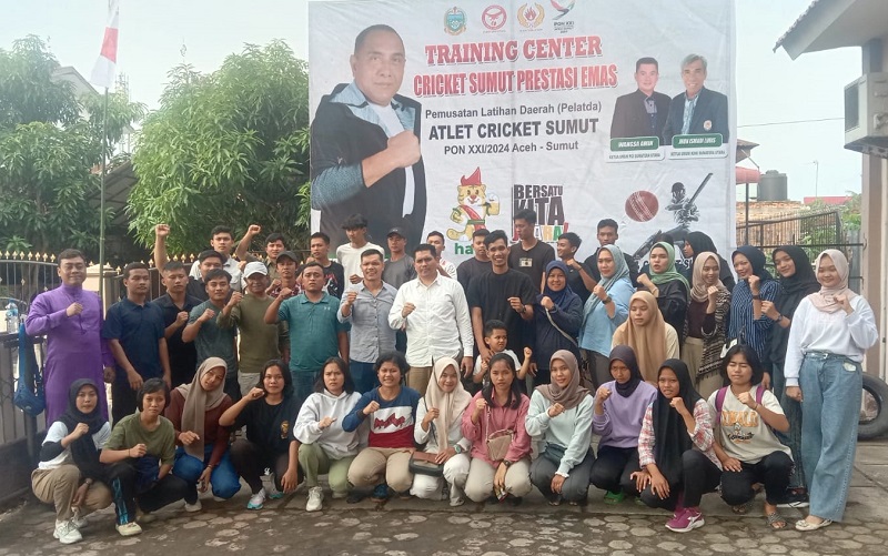 PCI Sumut Adakan Syukuran Atas TC Atlet Putri Cricket
