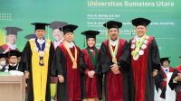 Kukuhkan Lagi Tiga Guru Besar USU, Rektor Minta Ekosistem Pendidikan Diperkuat