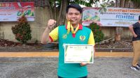 Maruli Persembahkan Medali Emas Untuk Kontingen Medan Amplas Maruli Persembahkan Medali Emas Untuk Kontingen Medan Amplas
