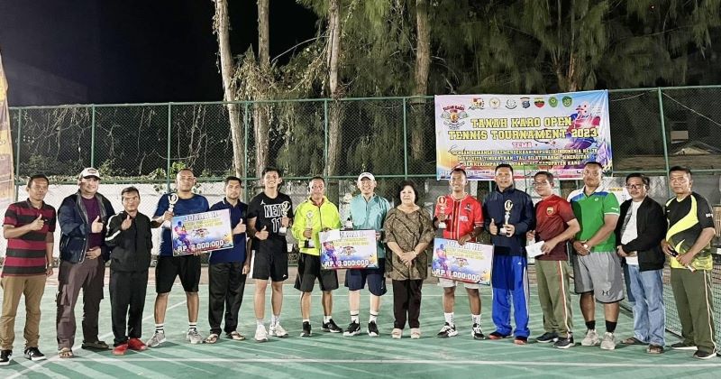 Tennis Turnamen Tanah Karo Open, Tim Kapolres Karo Juara 1