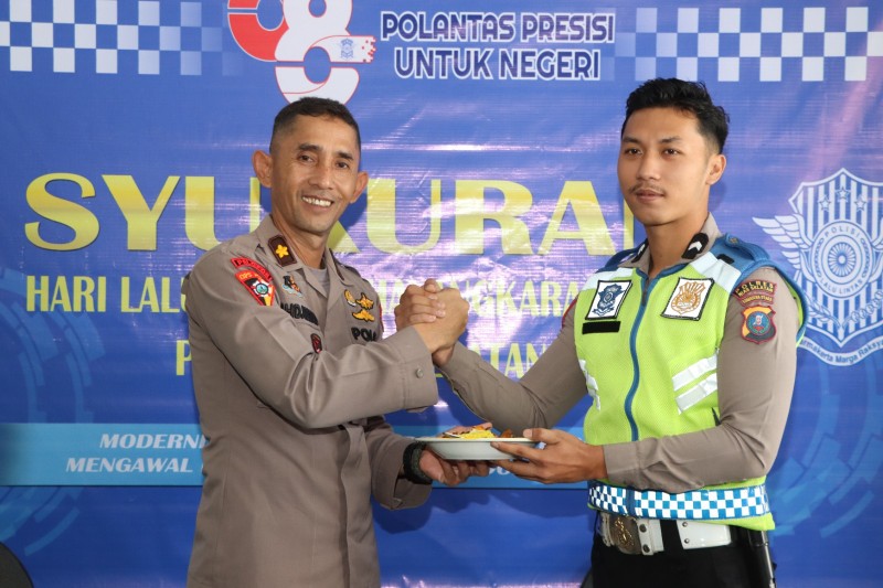 HUT Lalu Lintas Ke -68, Sat Lantas Polres Nias Selatan Gelar Syukuran