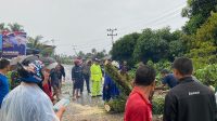 Sigap, Respon Cepat Polisi Sat Lantas Polres Nias Selatan Evakuasi Pohon Tumbang