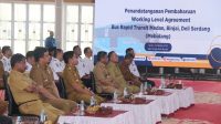 Pj Gubernur Sumut Hassanudin Teken Rencana Kerja Pembangunan BRT Mebidang senilai Rp1,9 Triliun