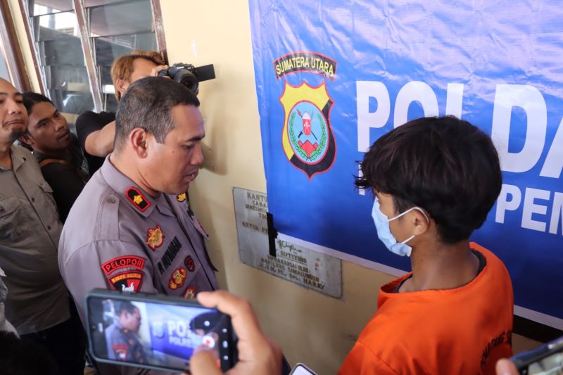 Polres Siantar Tangkap 2 Remaja Aniaya Tuna Wisma Disabilitas Pengumpul Barang Bekas
