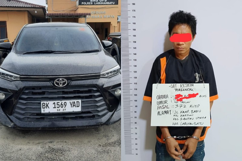 Gelapkan Mobil Rental, Warga Kampung Baru Rantauprapat Diciduk Polisi