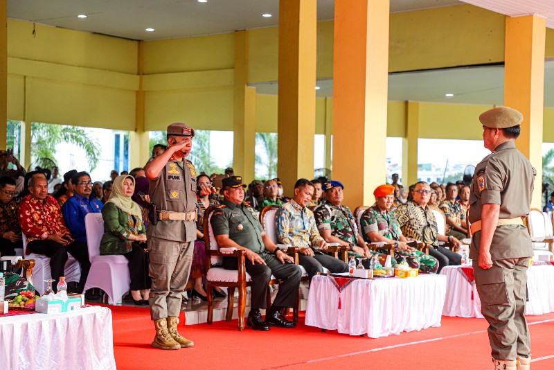 Apel Gelar Pasukan Jelang Pemilu, Pj Gubernur Sumut Pastikan Jajarannya Siap Jaga Ketentraman dan Ketertiban Umum