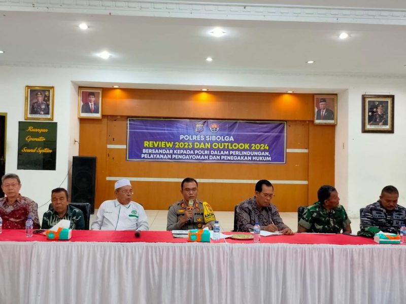 Polres Sibolga Umumkan Hasil Penanganan Kasus Tahun 2023