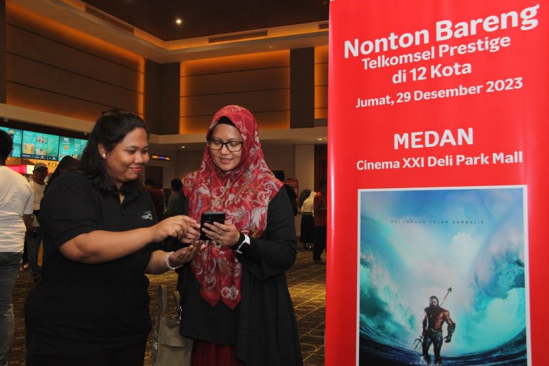 Telkomsel Nobar Aquaman And The Lost Kingdom di Kota Medan