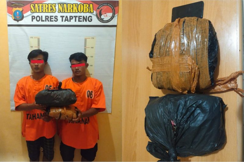 WS dan SL Dibekuk di Jembatan Pinangsori Akibat Ganja