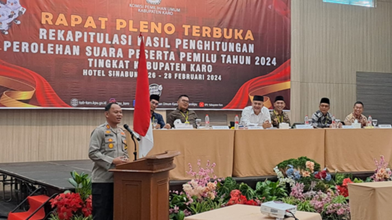 Polres Karo Apresiasi Seluruh Pihak Sukseskan Pemilu 2024