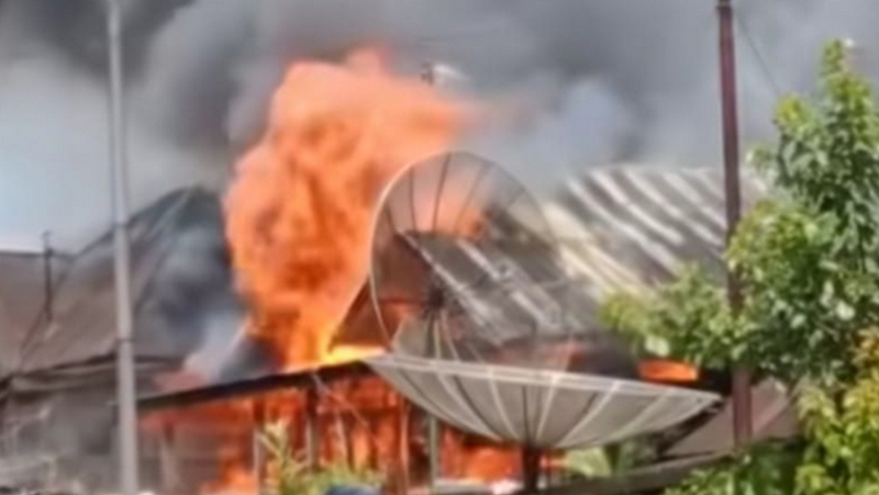 Kebakarani Hanguskan 2 Rumah dan Uang Arisan Rp115 Juta di Tapsel