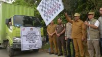 KPU Dan Bupati Sergai Lepas Bahan Logistik Pemilu 2024