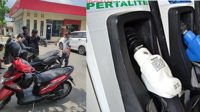 KLIKFOTO_SPBU Salah Isi BBM SPBU Salah Isi BBM, Puluhan Sepeda Motor Mogok di Deli Serdang