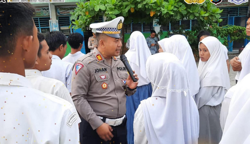 Satlantas Polres Labuhanbatu Gelar Police Goes To School
