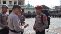 Polres Karo Gelar Simulasi Pengamanan TPS Jelang Pemilu 2024
