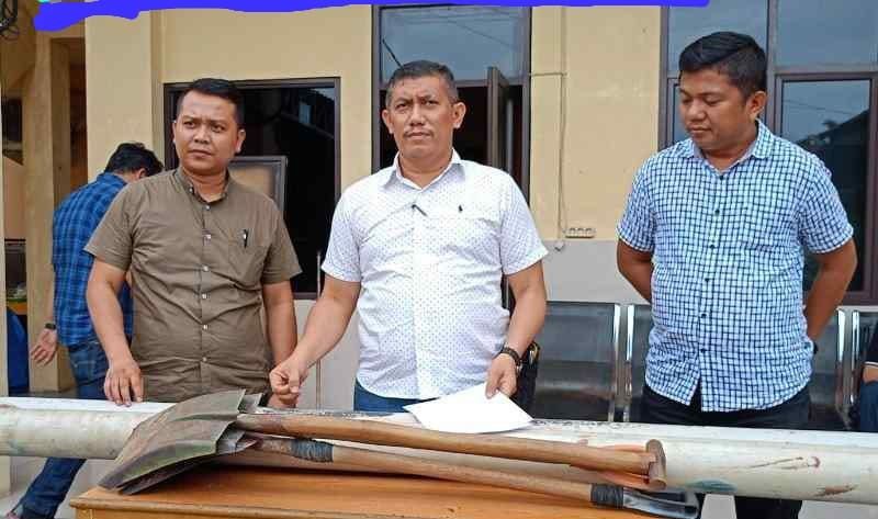Polres Sergai Amankan Tiga Truk Beserta Supir Diduga Angkut Pasir Tambang Ilegal