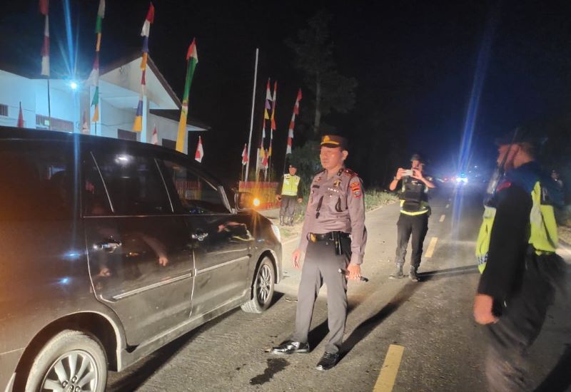 Polres Karo Gelar Patroli dan Razia di Perbatasan Sumut-Aceh