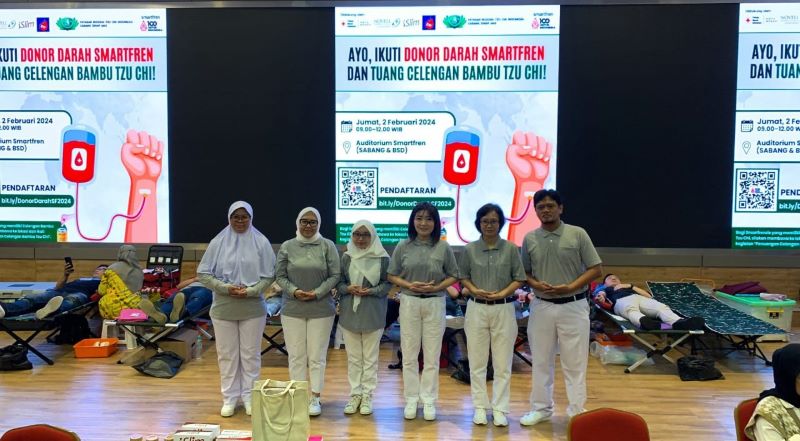 Smartfren Bersama Yayasan Buddha Tzu Chi Adakan Bakti Sosial Donor Darah di 6 Kota
