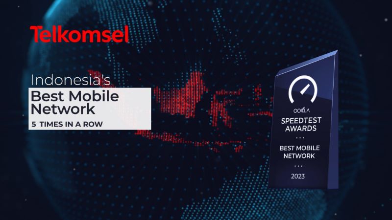 Telkomsel Tak Tergantikan Selama 5 Kali, Raih Best Mobile Network dari Ookla® Speedtest Award™ dengan Jaringan Broadband Tercepat dan Terluas di Indonesia