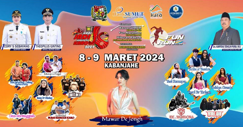 Hari Jadi Kabupaten Karo Dimeriahkan Pagelaran Budaya dan Ragam Kegiatan Olahraga