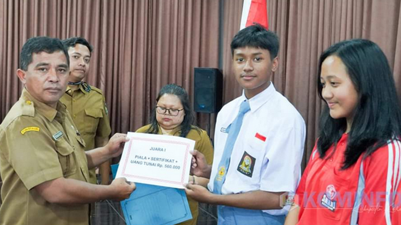 Siswa SMAN Simpang Empat Sabet Juara I Lomba Video Dinas Kominfo Karo
