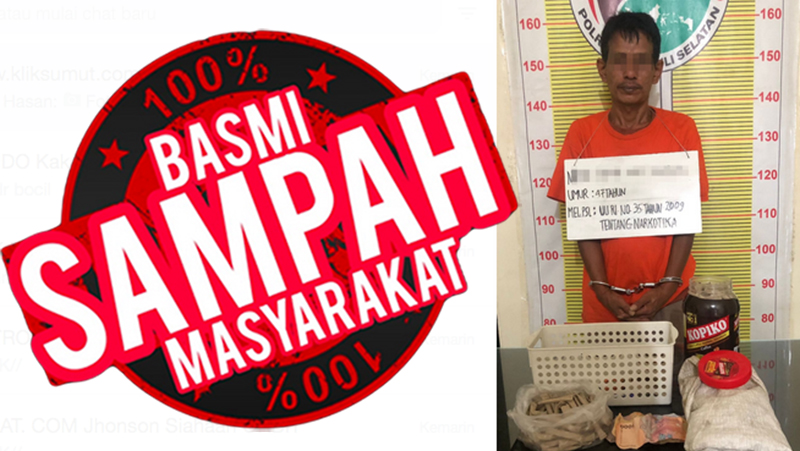 Polres Tapsel Ringkus Petani Karena Nakat Jual Ganja